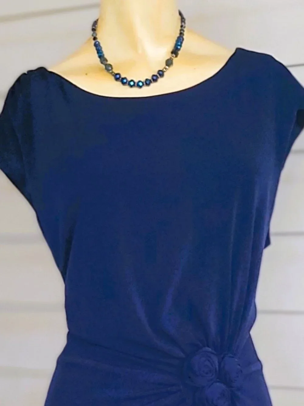 CONNECTED APPARELL/KNOTTED WAIST DRESS - Picture 2 of 5